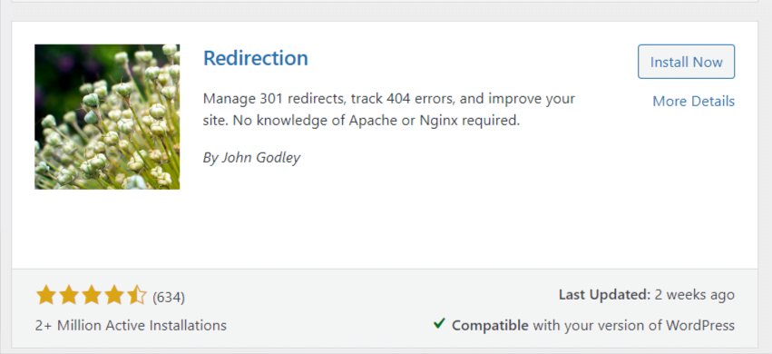 Redirection WordPress Plugin