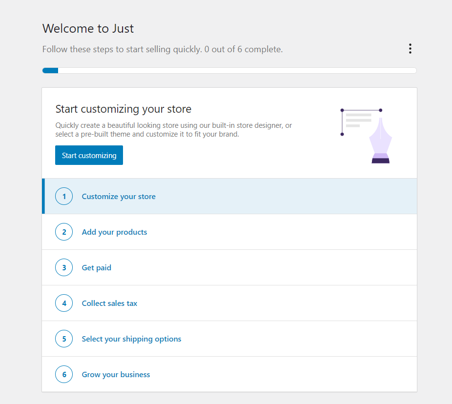 Customizing the WooCommerce settings