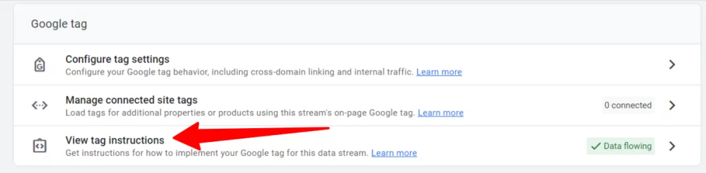 Analytics View tag instruction Analytics - View tag instruction