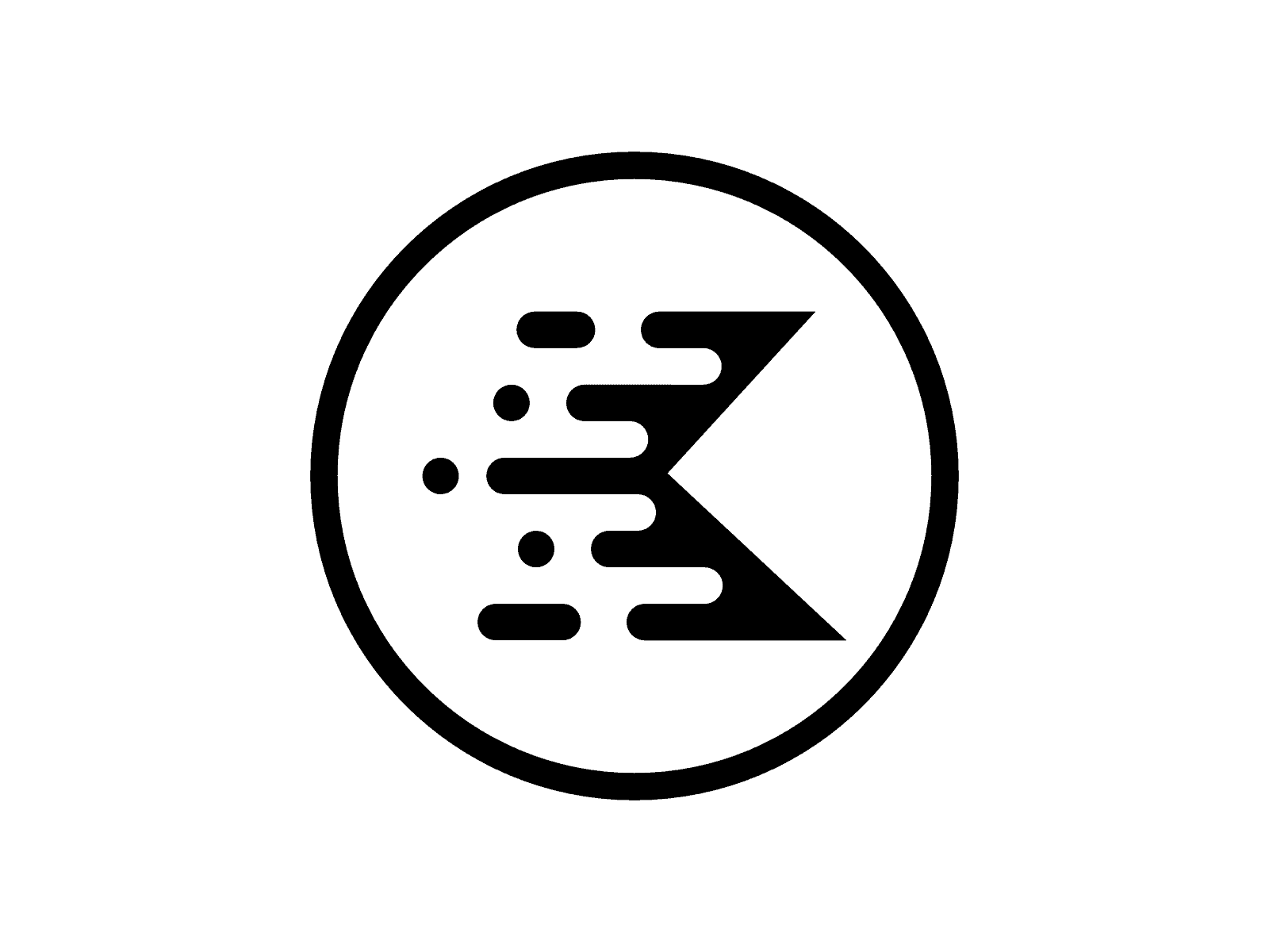 Kadence theme logo icon - black color