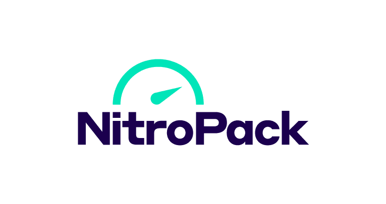 NitroPack logo icon dark on white background