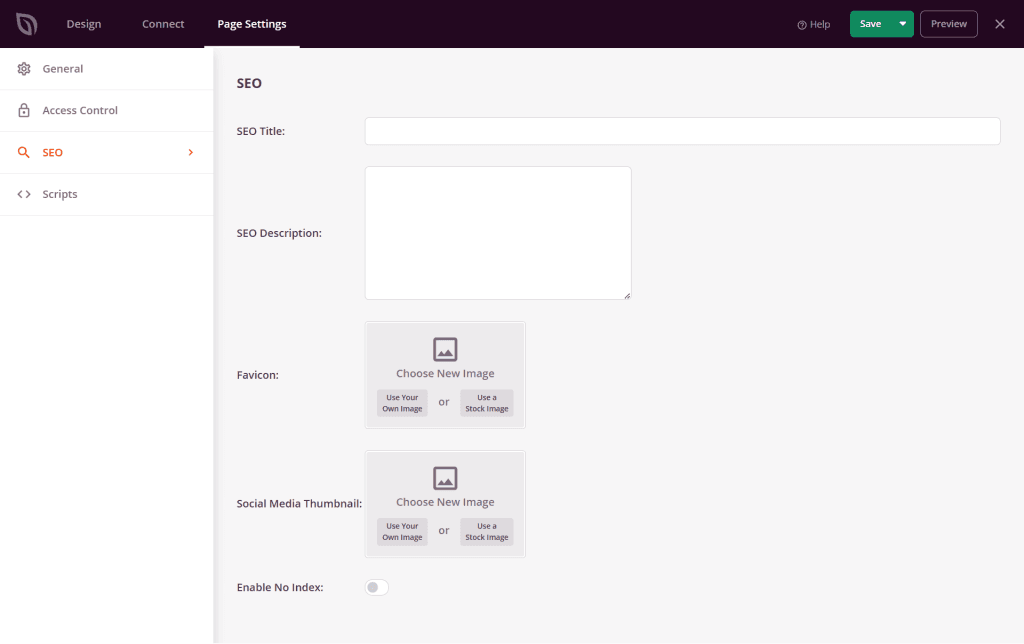 SeedProd SEO options page