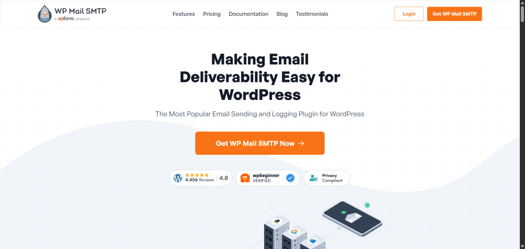 WP Mail SMTP Plugin website homepage
