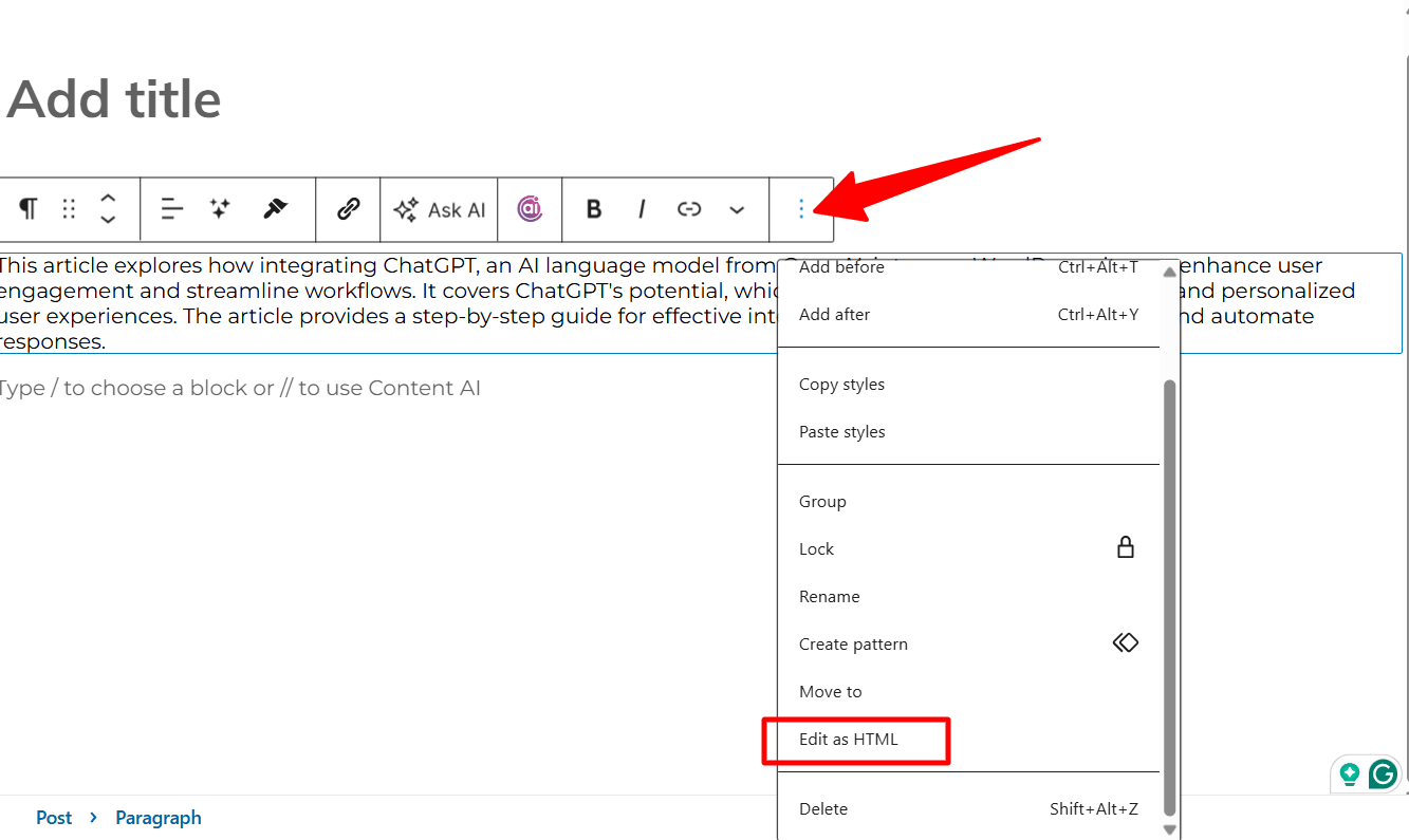 How to Switch to HTML View in WordPress - Beginner Guide
