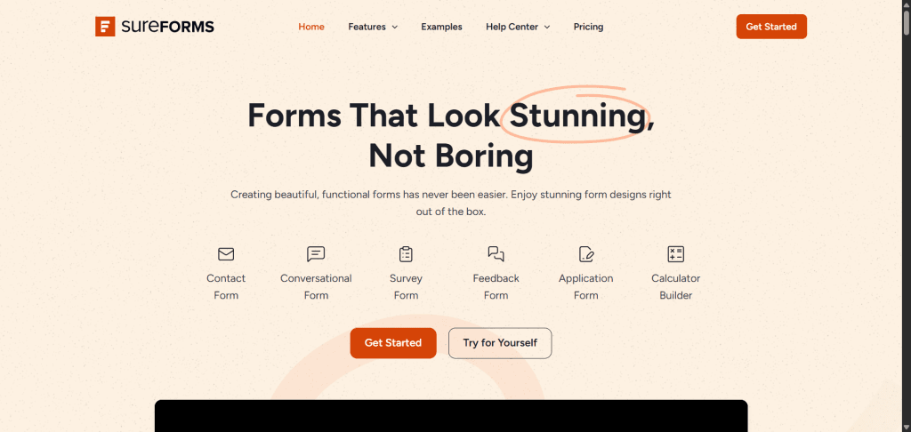 SureForms Homepage