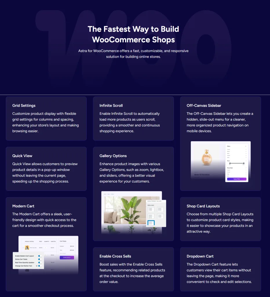 Astra WooCommerce features list Astra WooCommerce features list
