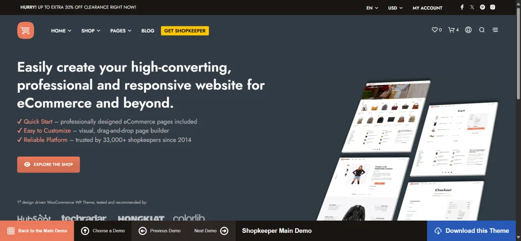 Shopkeeper theme demo page Shopkeeper theme demo page