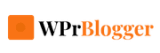 WPrBlogger brand logo featuring an orange square icon with a central dot next to the text "WPrBlogger" in black and orange.