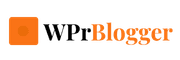 WPrBlogger brand logo featuring an orange square icon with a central dot next to the text "WPrBlogger" in black and orange.