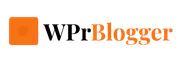 WPrBlogger brand logo featuring an orange square icon with a central dot next to the text "WPrBlogger" in black and orange.